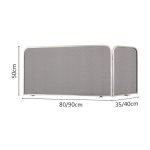 Κάλυψη Τζακιού 90+35x50cm Μαύρο 584 - By Ζωγομετάλ - Image 2