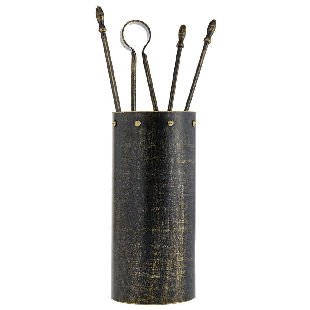 671-k5bgp-1024x1024 Μαύρο Πατίνα Χρυσό Εργαλεία Τζακιού Σε Κουβαδάκι Ζωγομετάλ Κ05-0670 - Image 1