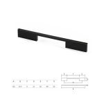 Ιταλική Λαβή σε Μαύρο Ματ 12,8 εκ