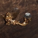 Ιταλικό Επίχρυσο Πόμολο με ροζέτα Brilliant Crystal με Swarovski® crystals 022