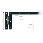 Γωνιακό Μάσκουλο Μαύρο Ζωγομετάλ 0123