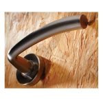 Πόμολα Πόρτας Με Ροζέτα Νίκελ Ματ Ζωγομετάλ 306