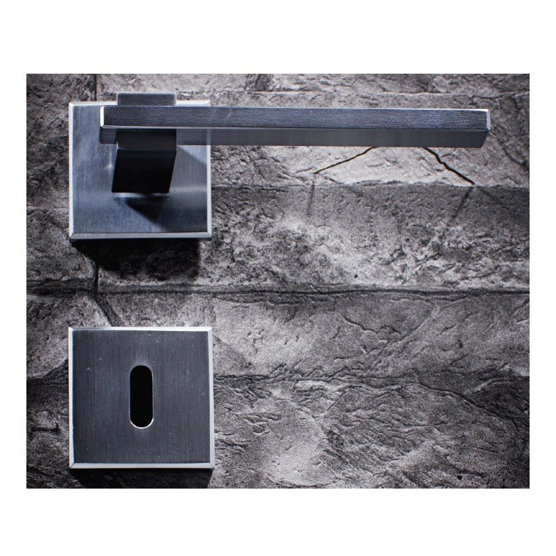 001 zogo (108) Πόμολα Πόρτας Με Ροζέτα Χρώμιο Ζωγομετάλ 366 - Image 1