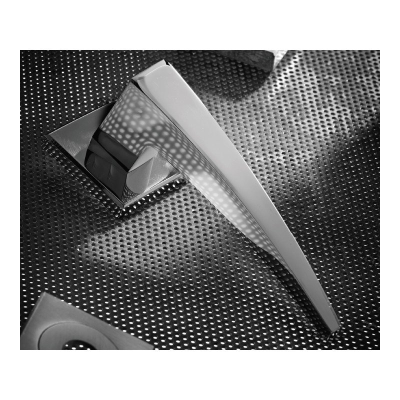 001 zogo (168) Πόμολα Πόρτας Με Ροζέτα Χρώμιο Ζωγομετάλ 386 - Image 1