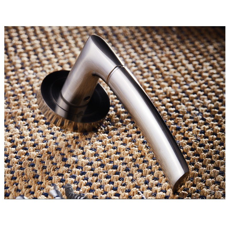 001 zogo (17) Πόμολα Πόρτας Με Ροζέτα Νίκελ Ματ Ζωγομετάλ 2041 - Image 1