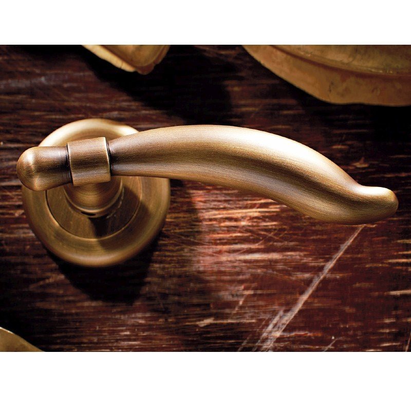 001 zogo (232) Πόμολα Πόρτας Με Ροζέτα Μπρονζέ Ζωγομετάλ 375 - Image 1