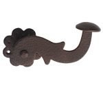 Πόμολα Πόρτας Με Ροζέτα Αντικέ Σκουριά Ζωγομετάλ 143