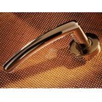 Πόμολα Πόρτας Με Ροζέτα Χρώμιο Ζωγομετάλ 304