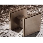 Πόμολα Πόρτας Με Ροζέτα Νίκελ Ματ Ζωγομετάλ 356