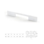 Ιταλική Λαβή σε Λευκο Ματ 12,8 εκ