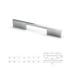 Ιταλική Λαβή σε Χρωμιο 12,8 εκ