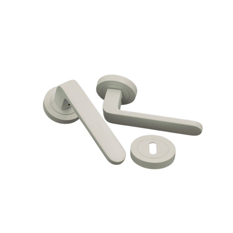 003 casa mandeli 9-6-24 (2) Οικονομικό Πόμολα Πόρτας με Ροζέτα Λευκό - Image 1