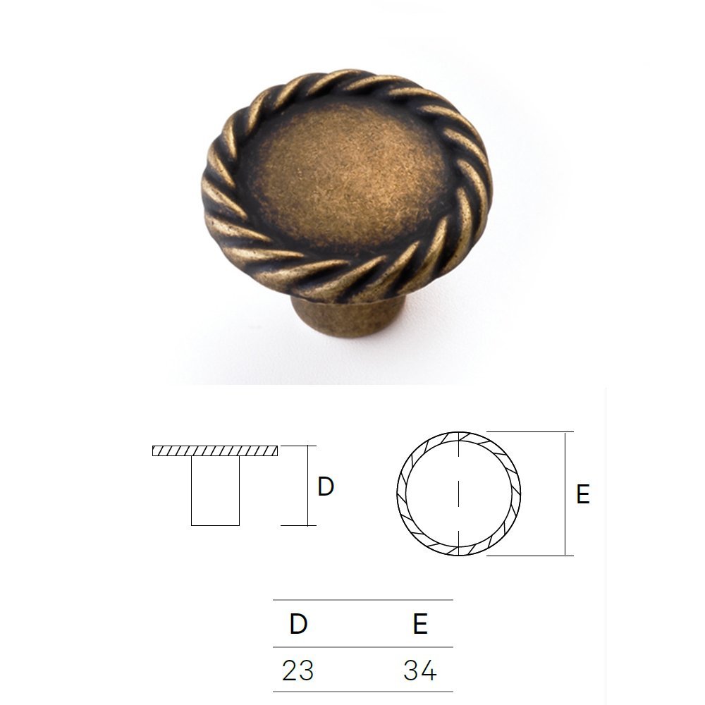 004 rope 758 20-10-23 Ιταλικό Πομολάκι Αντικέ Φ34 - Image 1