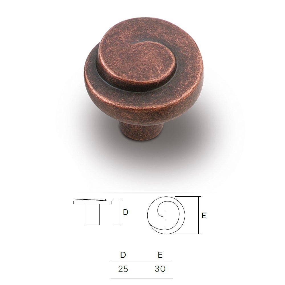 005 estamp xelix 742 21-10-23 Ιταλικό Πομολάκι Αντικέ Χαλκό Φ30 - Image 1