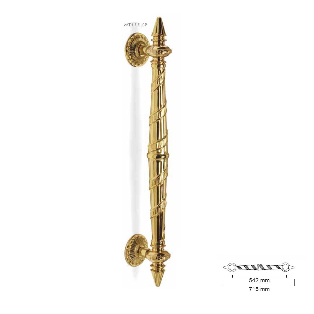 007 zermat 31-5-2019 Ιταλική Λαβή Εξώπορτας σε Χρυσο - Image 1