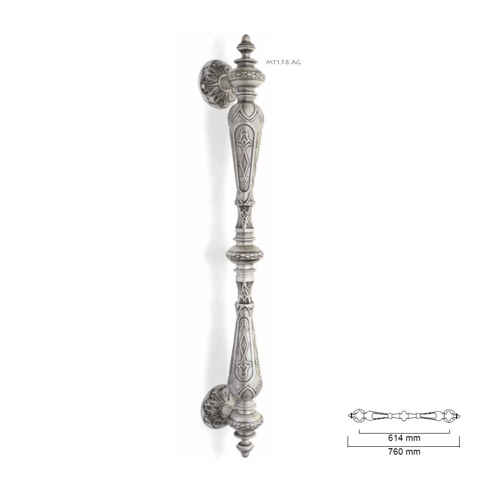 008 zermat 31-5-2019 Ιταλική Λαβή Εξώπορτας σε Κασσιτερο - Image 1