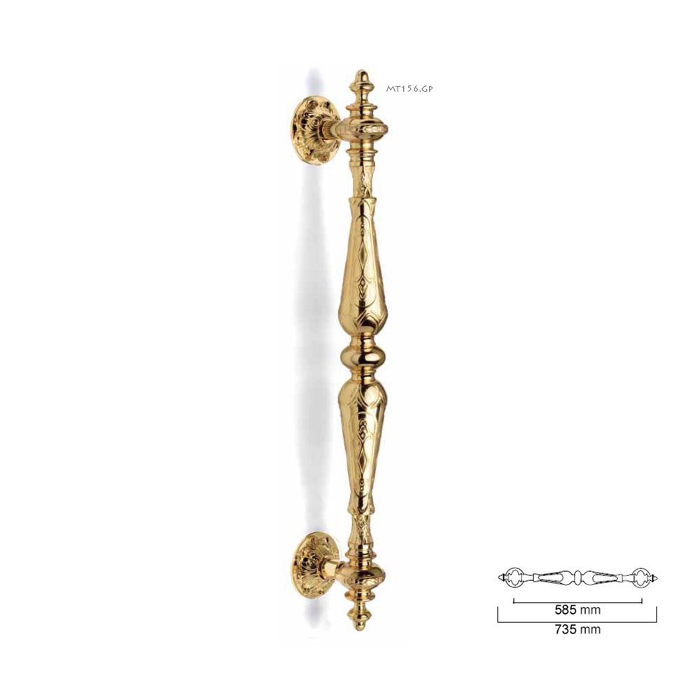 009 zermat 31-5-2019 Ιταλική Λαβή Εξώπορτας σε Χρυσο - Image 1