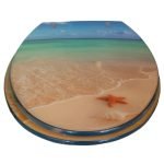 Κάλυμμα λεκάνης Polyresin 36×43 cm παραλία