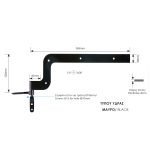 Γωνιακό Μάσκουλο Μαύρο Ζωγομετάλ 0137