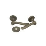 Πόμολο Πόρτας με Ροζέτα Οικονομικό Αντικέ