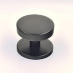 Μπουλ Εξώπορτας Μαύρο Ματ Στρογγυλό