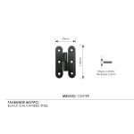 Μάσκουλο Φράχτη Μεσαίο Μαύρο Ζωγομετάλ 1109