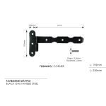 Μάσκουλο Φράχτη Γωνιακό 19,5εκ Μαύρο Ζωγομετάλ 1109