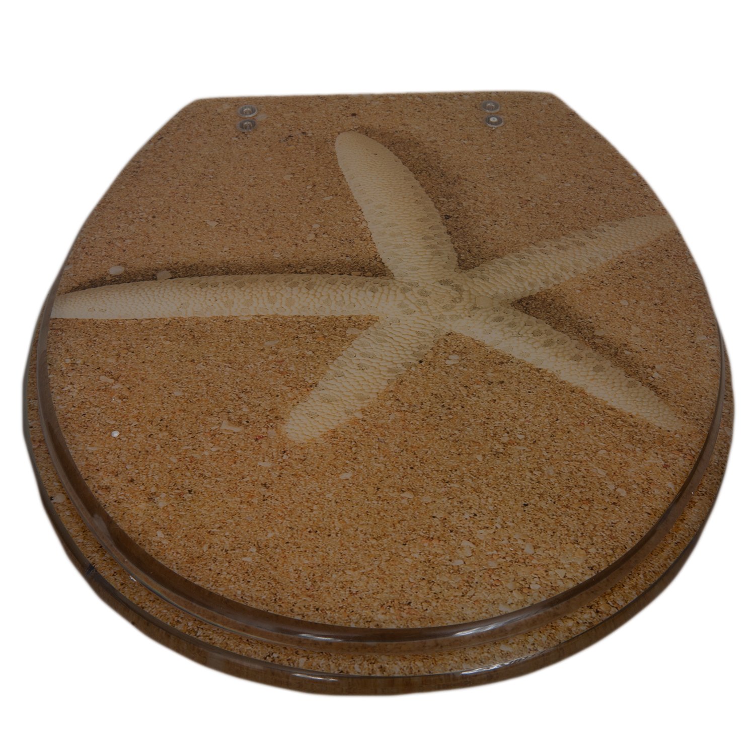 0279-POLYRESIN Κάλυμμα λεκάνης Polyresin 36×43 cm αστερίας - Image 1