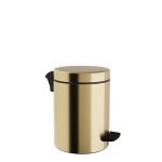 Χαρτοδοχείο 3 Lit, Soft Close – Brushed Brass, Pam & Co, Ø18 x H25 (cm), 03-601-023