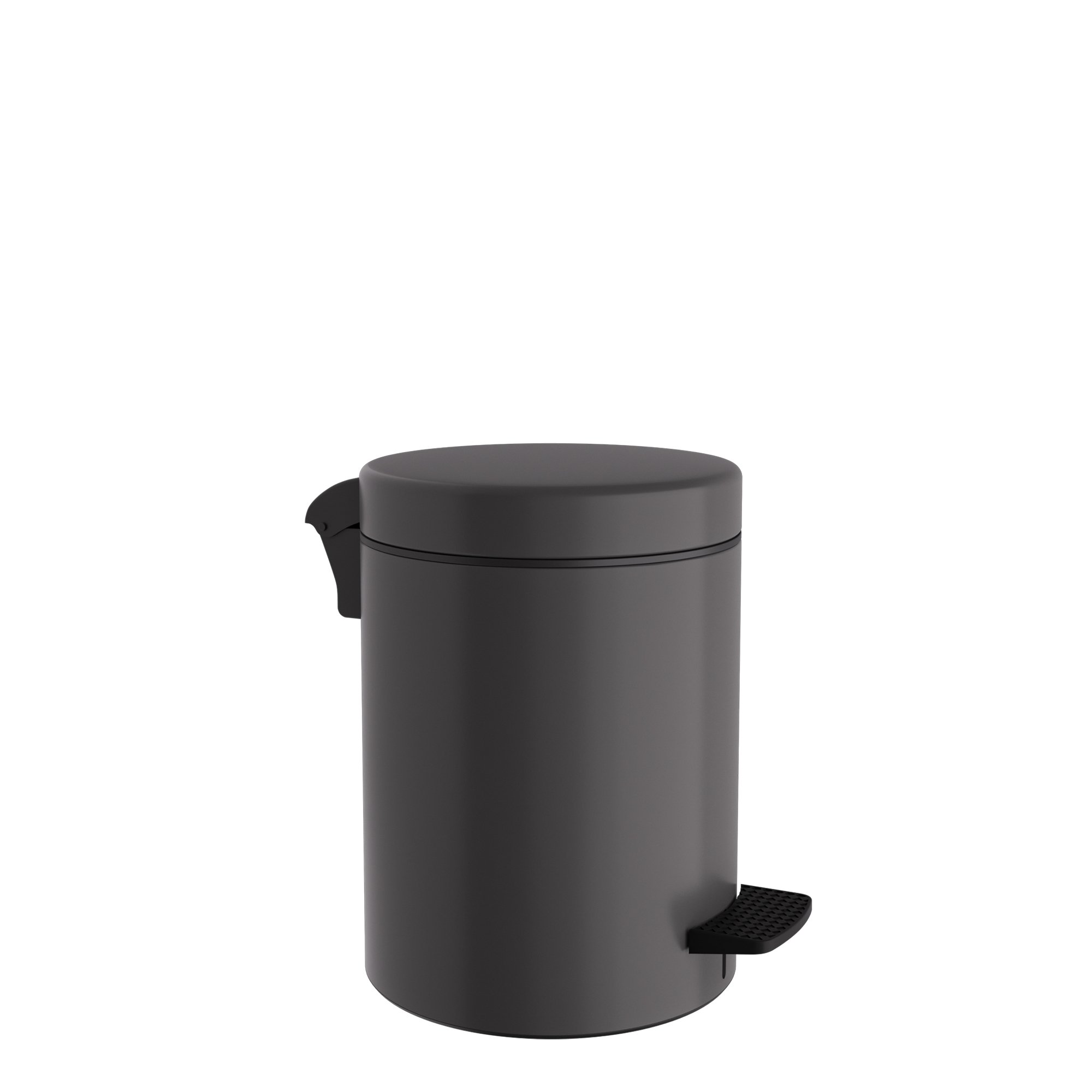 03-601-113 Χαρτοδοχείο 3 Lit, Soft Close – Matt Anthracite, Pam & Co, Ø18 x H25 (cm), 03-601-113 - Image 1