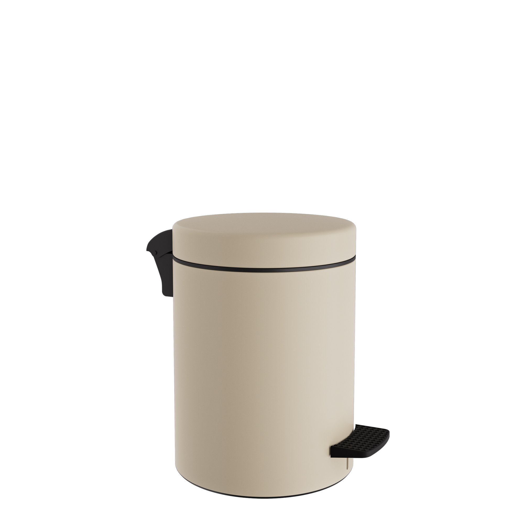 03-601-703 Χαρτοδοχείο 3 Lit, Soft Close – Matt Ivory, Pam & Co, Ø18 x H25 (cm), 03-601-703 - Image 1