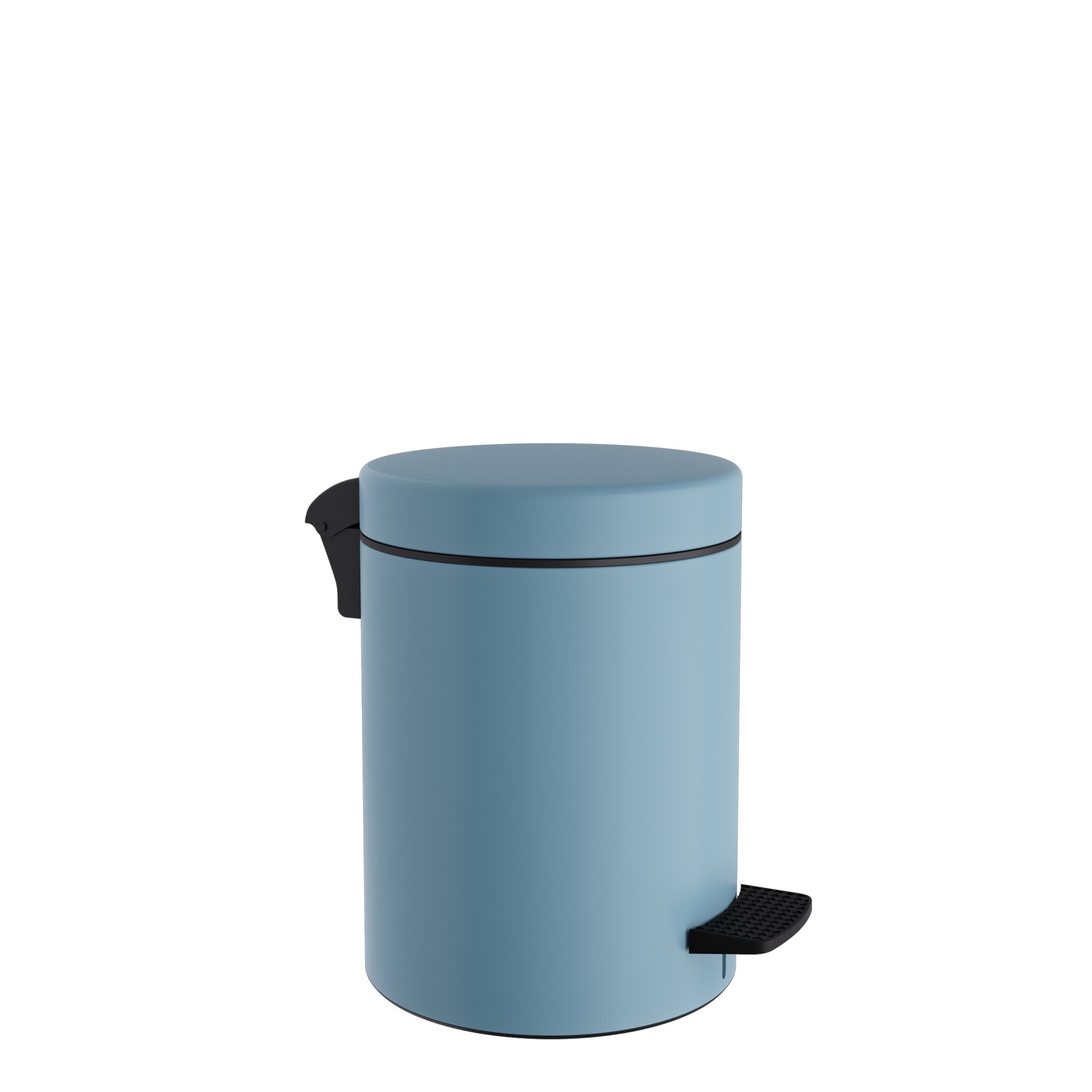03-601-923 Χαρτοδοχείο 3 Lit, Soft Close – Matt Ciel, Pam & Co, Ø18 x H25 (cm), 03-601-923 - Image 1