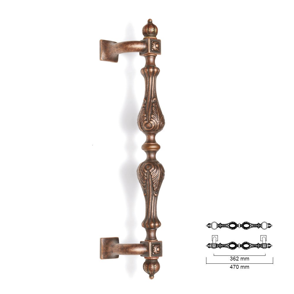 039 zermat 23-6-2019 Εξαιρετική Ιταλική λαβή εξώπορτας - Image 1