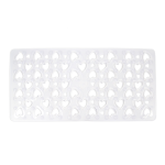 Αντιολισθητικό ταπέτο HEARTS Διάφανο