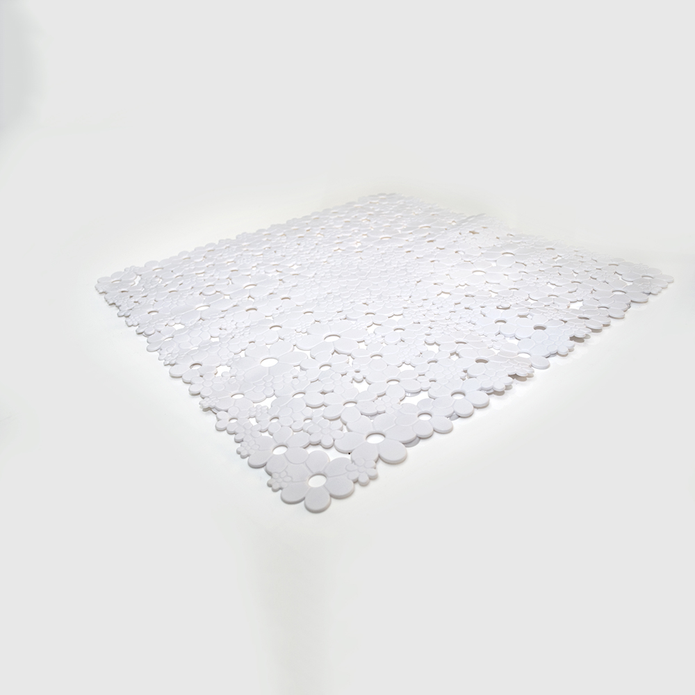 03f99bb5c1-899a-9e39-8ba1-018df9e4d148 Αντιολισθητικό ταπέτο FIORE Λευκό - Image 1