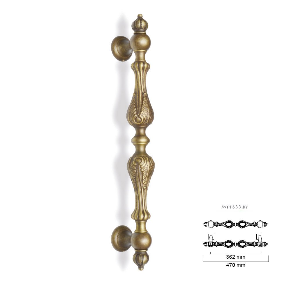 040 zermat 23-6-2019 Εξαιρετική Ιταλική λαβή εξώπορτας - Image 1