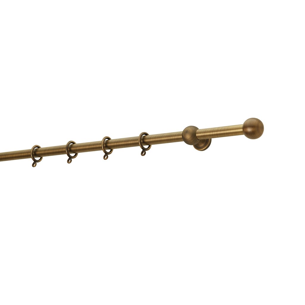 0419br-12 Μεταλλικό Κουρτινόξυλο Φ12mm Μπρονζέ - Image 1