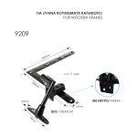 Μάσκουλο Ρυθμιζόμενο Μάυρο Γαλβανιζέ Ζωγομετάλ 9209