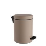 Χαρτοδοχείο 5 Lit, Soft Close – Matt Beige, Pam & Co, Ø20 x H28 (cm), 05-096-103