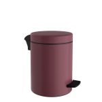 Χαρτοδοχείο 5 Lit, Soft Close – Matt Bordeaux, Pam & Co, Ø20 x H28 (cm), 05-096-153