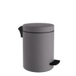 Χαρτοδοχείο 5 Lit, Soft Close – Matt Concrete Grey, Pam & Co, Ø20 x H28 (cm), 05-096-163