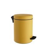 Χαρτοδοχείο 5 Lit, Soft Close – Matt Yellow, Pam & Co, Ø20 x H28 (cm), 05-096-603