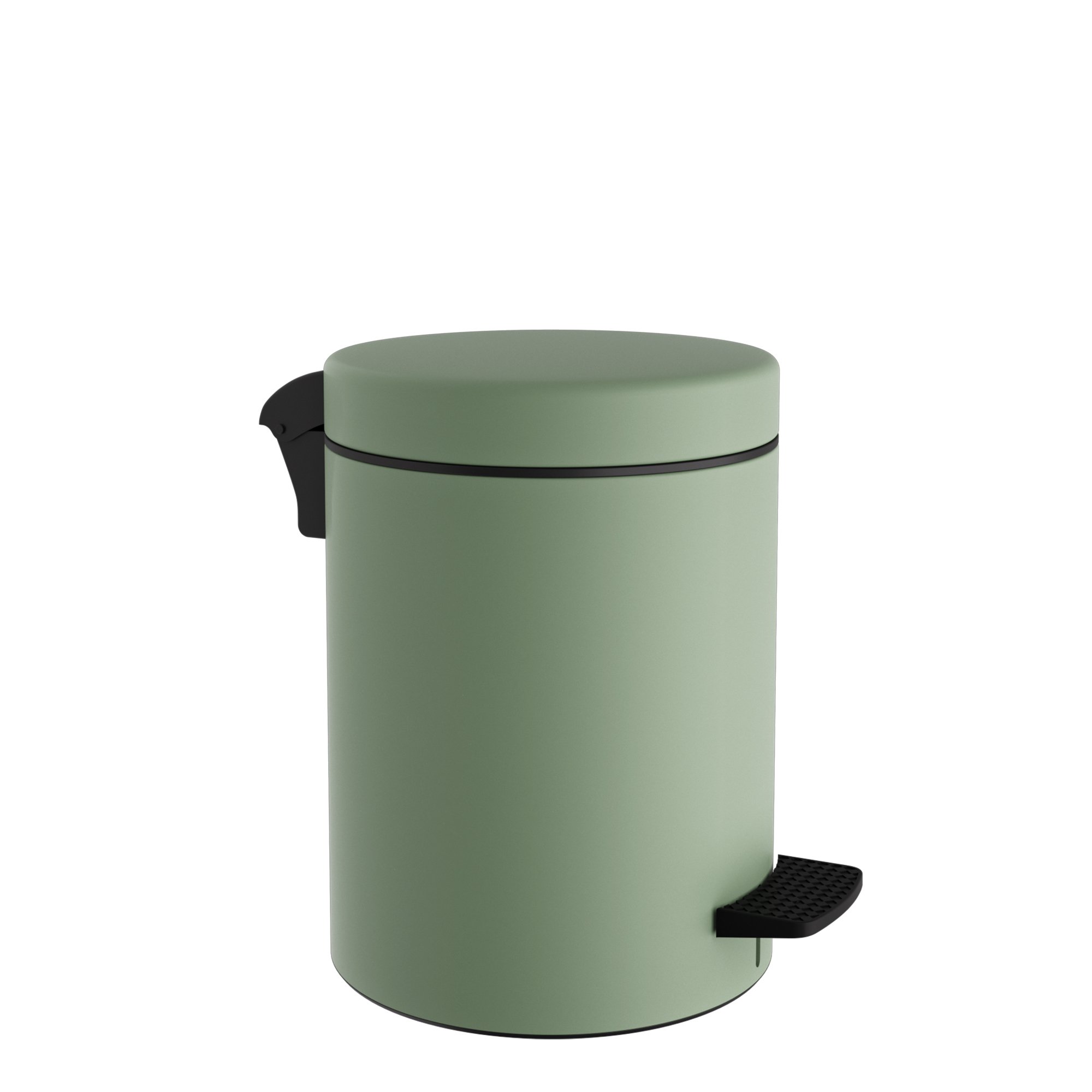 05-096-903-1 Χαρτοδοχείο 5 Lit, Soft Close – Matt Mint, Pam & Co, Ø20 x H28 (cm), 05-096-903 - Image 1