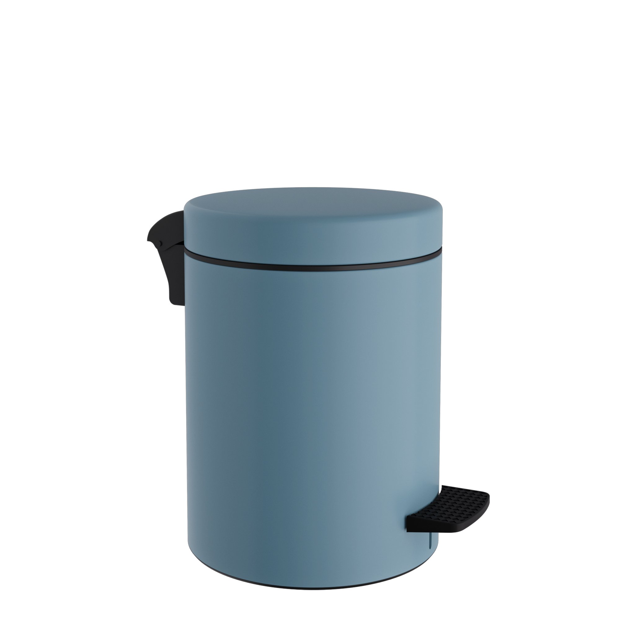 05-096-923 Χαρτοδοχείο 5 Lit, Soft Close – Matt Ciel, Pam & Co, Ø20 x H28 (cm), 05-096-923 - Image 1