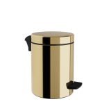 Χαρτοδοχείο 5Lit, Soft Close – Gold, Pam & Co, Ø20 x H28 (cm), 05-136-024