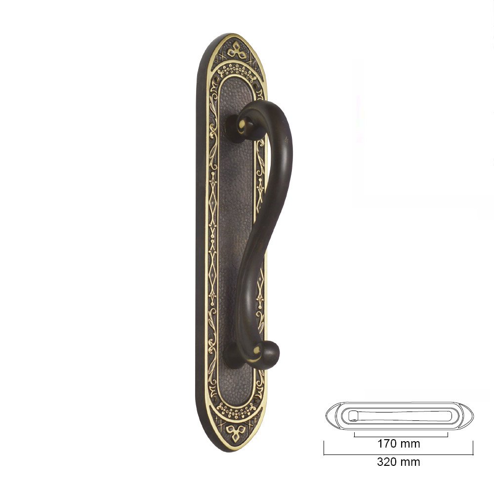 059 zermat monza 4-7-2019 Εξαιρετική Ιταλική λαβή εξώπορτας - Image 1