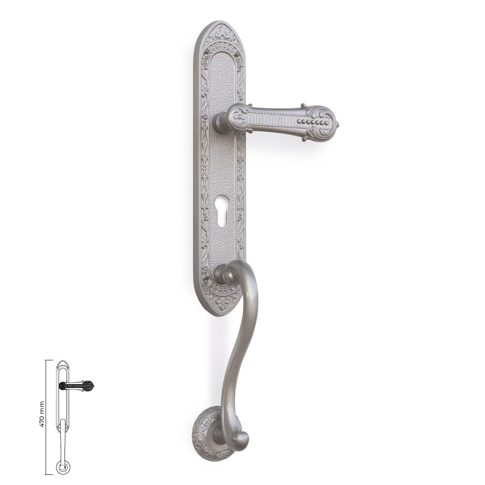 065 zermat 6-7-2019 Εξαιρετική Ιταλική λαβή εξώπορτας - Image 1