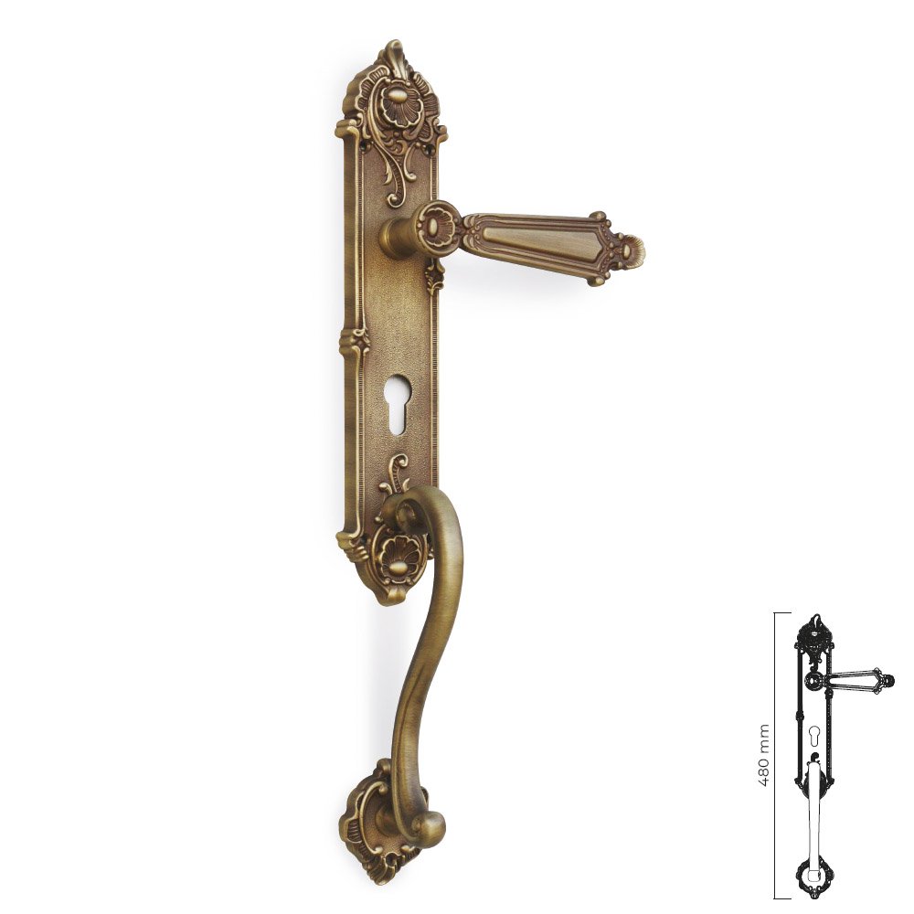 066 zermat 11-7-2019 Εξαιρετική Ιταλική λαβή εξώπορτας - Image 1