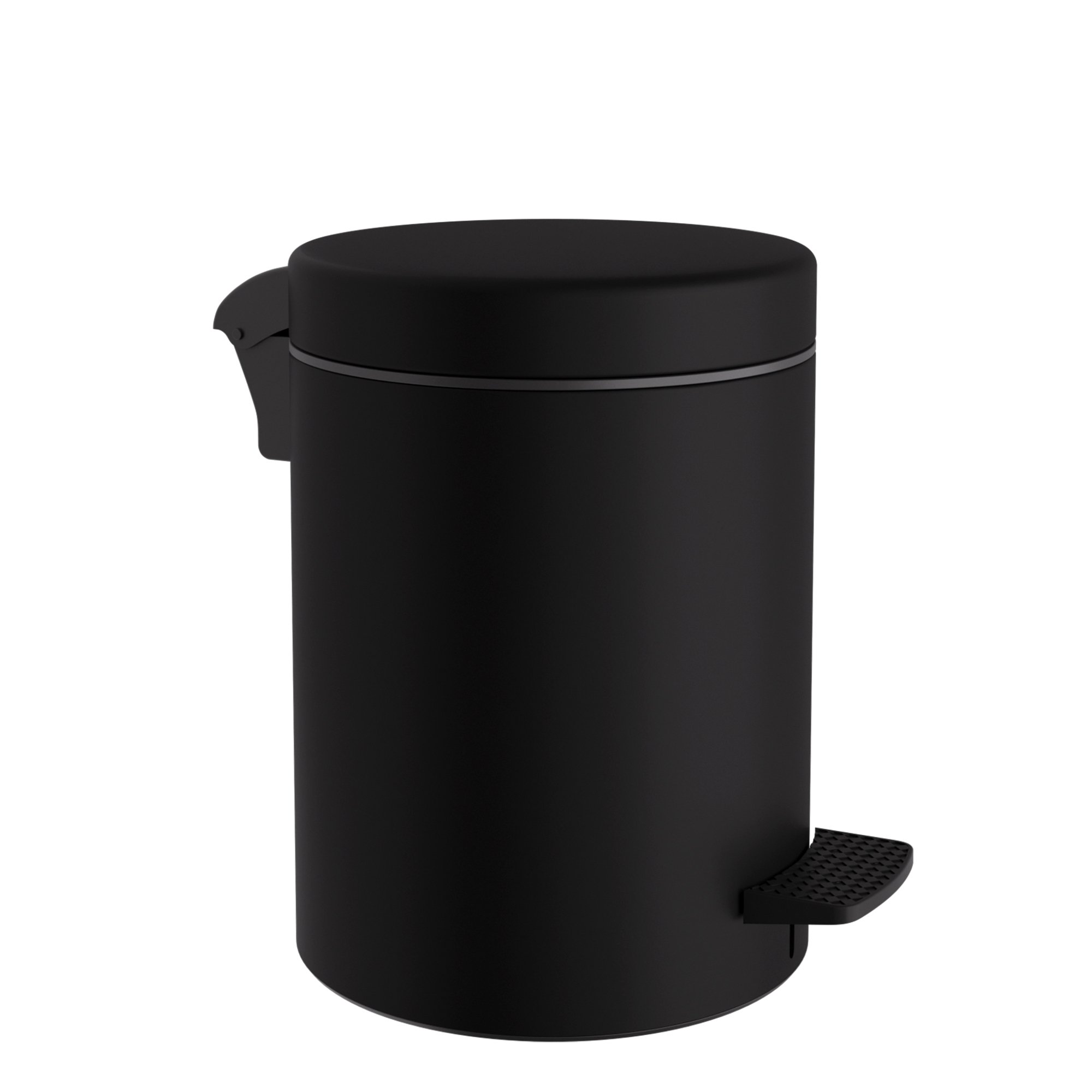 08-500-403 Χαρτοδοχείο 8 Lit, Soft Close – Matt Black, Pam & Co, Ø23 x H32 (cm), 08-500-403 - Image 1