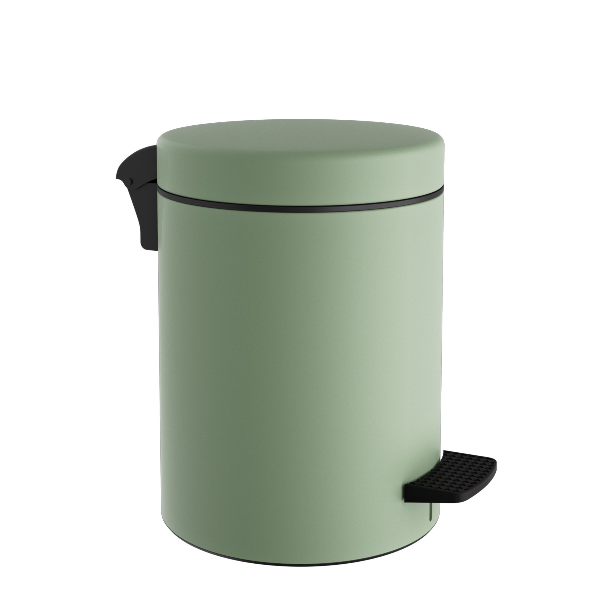 08-500-903 Χαρτοδοχείο 8 Lit, Soft Close – Matt Mint, Pam & Co, Ø23 x H32 (cm), 08-500-903 - Image 1